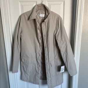 ASOS Beige Quilted Trench Coat